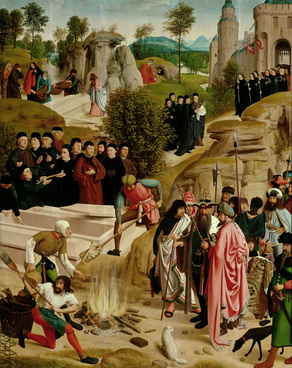 Leyenda de las reliquias de San Juan Bautista de Geertgen Tot sint Jans
