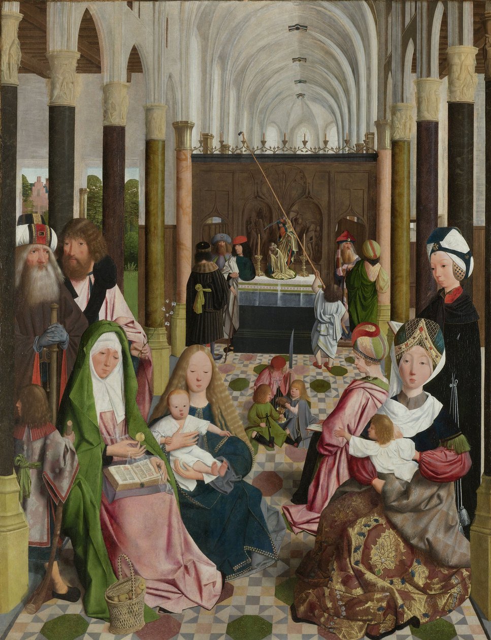 El parentesco sagrado, c.1495 de Geertgen Tot sint Jans