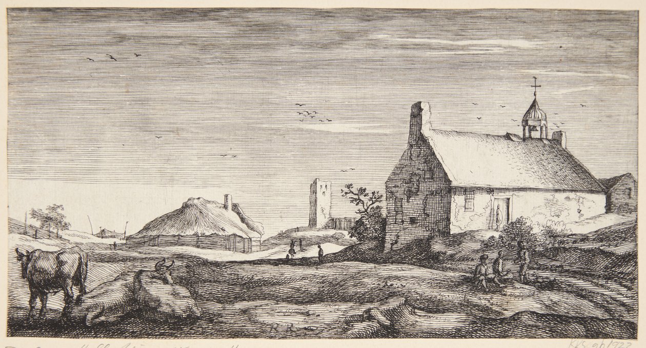 La nueva iglesia en Muiderberg de Geertruyt Roghman