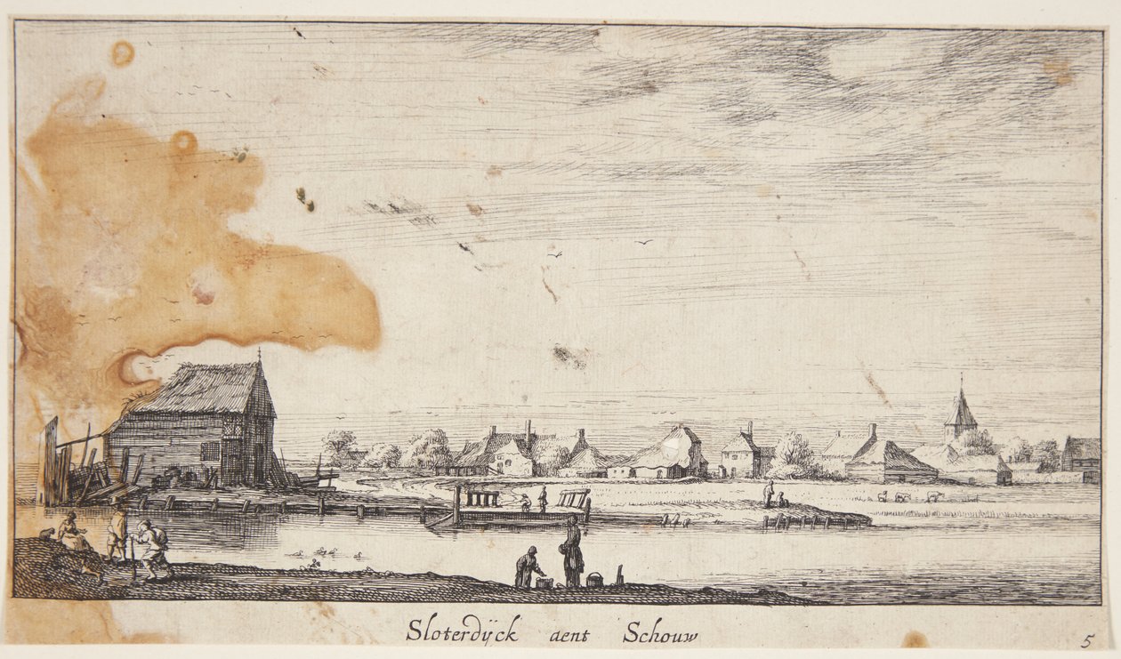Vista en Sloterdijk de Geertruyt Roghman