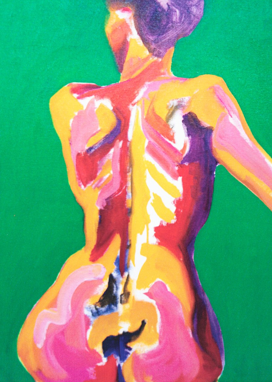 Desnudo brillante, 2013 (acrílico sobre lienzo) de Genevieve French