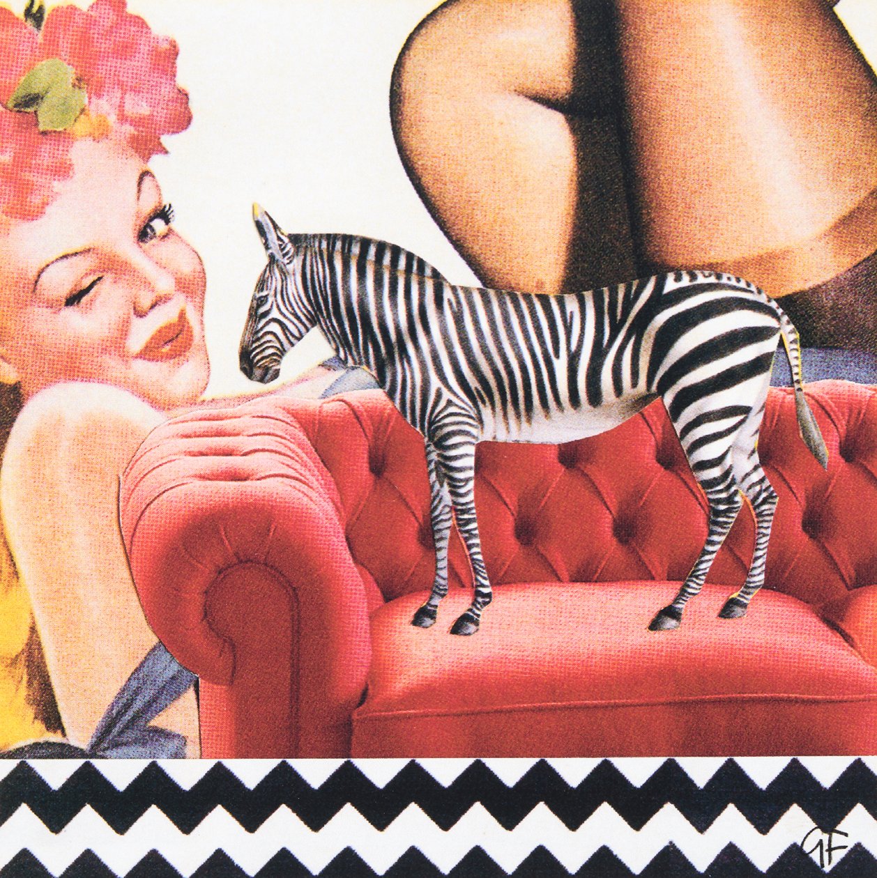 ZigZagZebra (collage) de Genevieve French