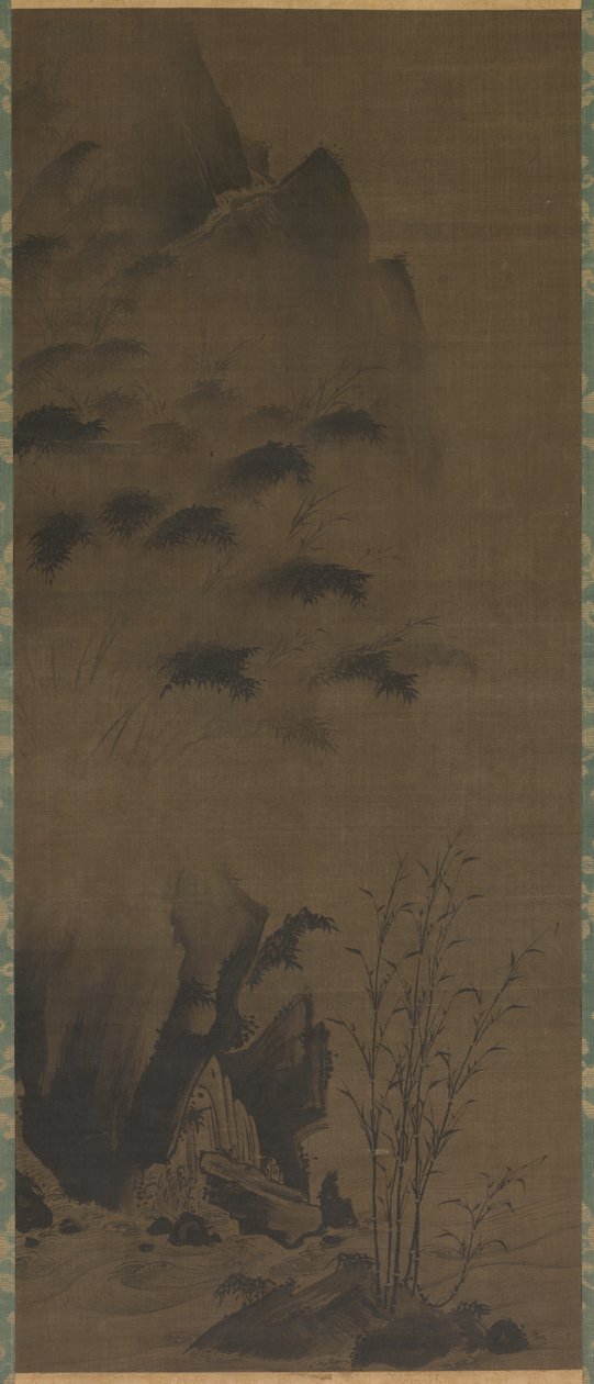 Bambú en la Lluvia, Bambú en el Viento, principios de 1500 de Genga