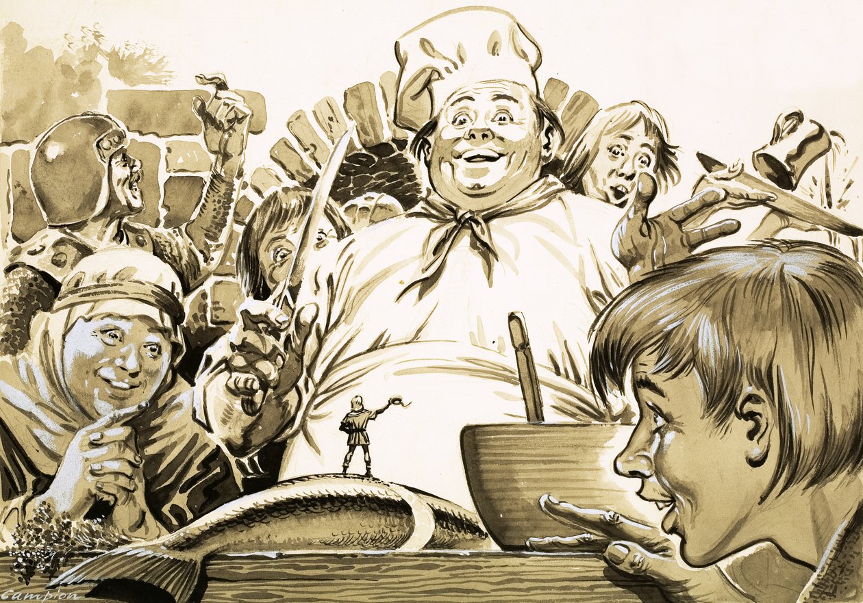 Ilustración de "Pulgarcito" de los hermanos Grimm de Geoff Campion