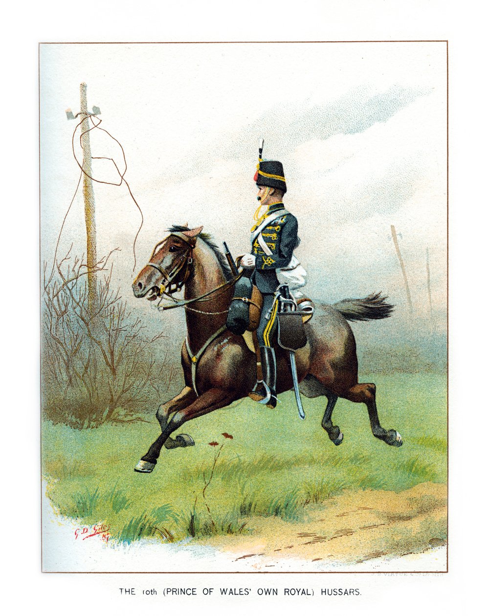 El 10º de Húsares del Príncipe de Gales, c1890 de Geoffrey Douglas Giles