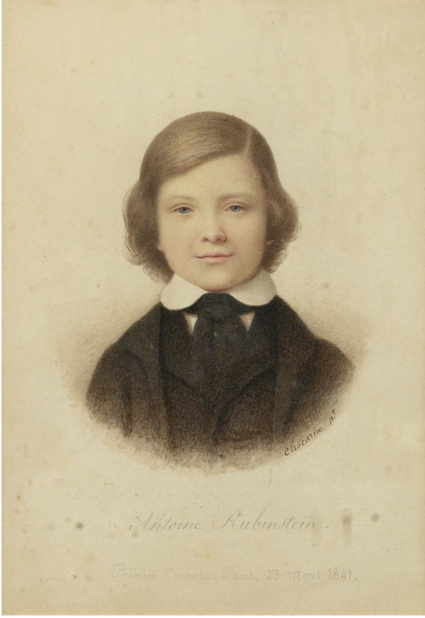 Anton Rubinstein a la edad de 12 años de Geoffroy Alphonse Chocarne