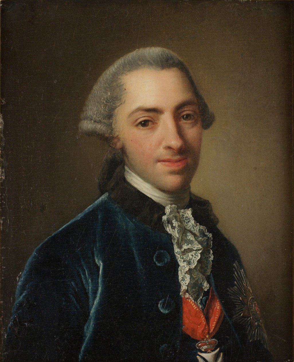 Hombre con orden y estrella grande de Georg David Matthieu