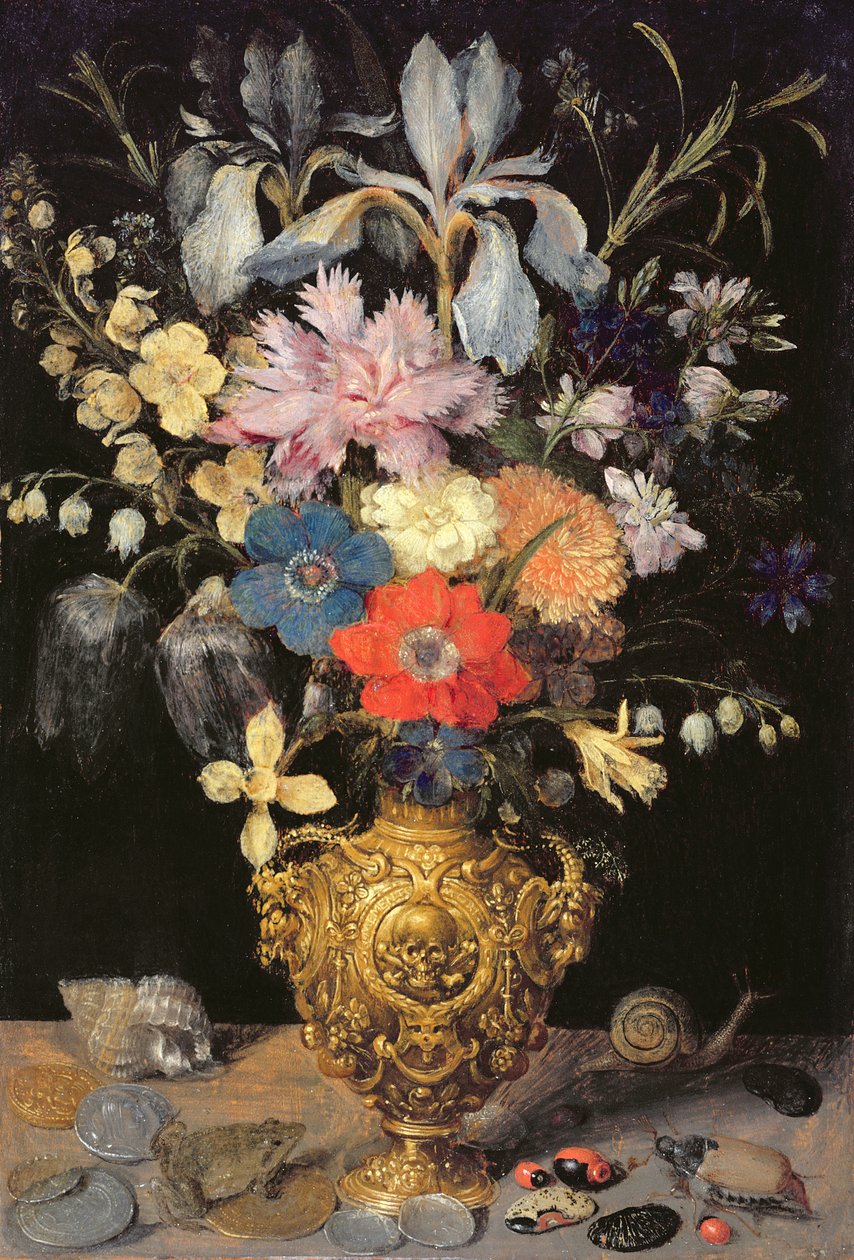 Naturaleza muerta con flores, c.1604 de Georg Flegel