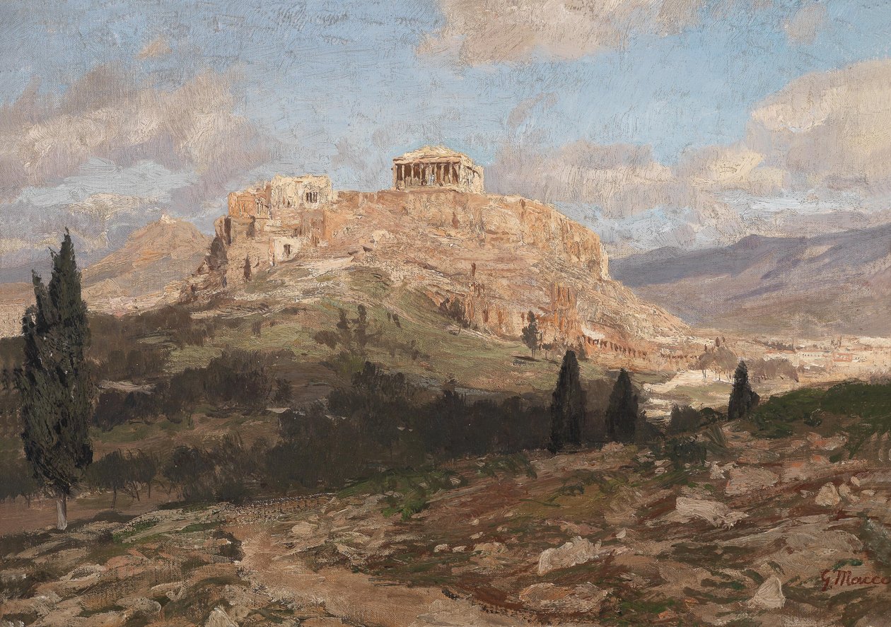 Vista de la Acrópolis de Georg Macco