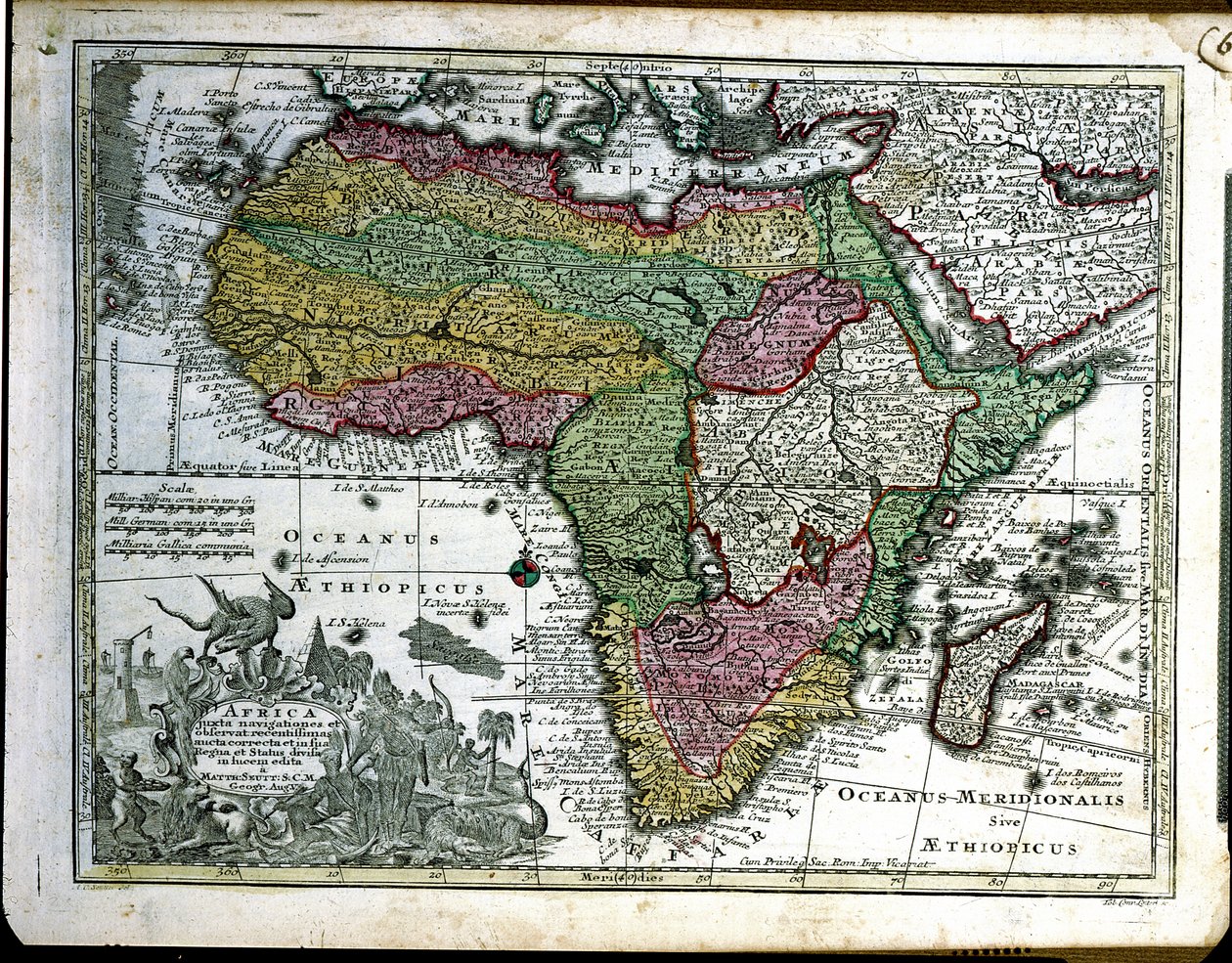 Mapa de África, de 