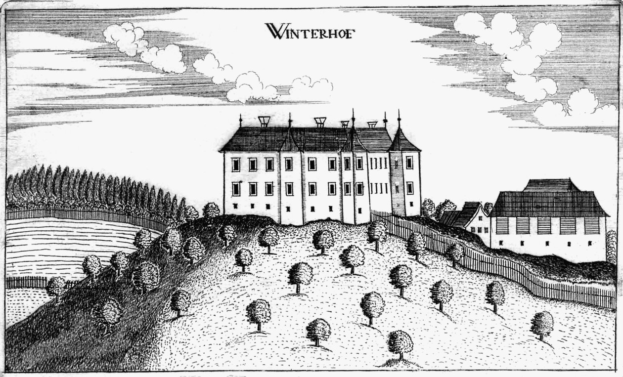 Castillo Winterhof en Stögerdorf de Georg Matthaus Vischer