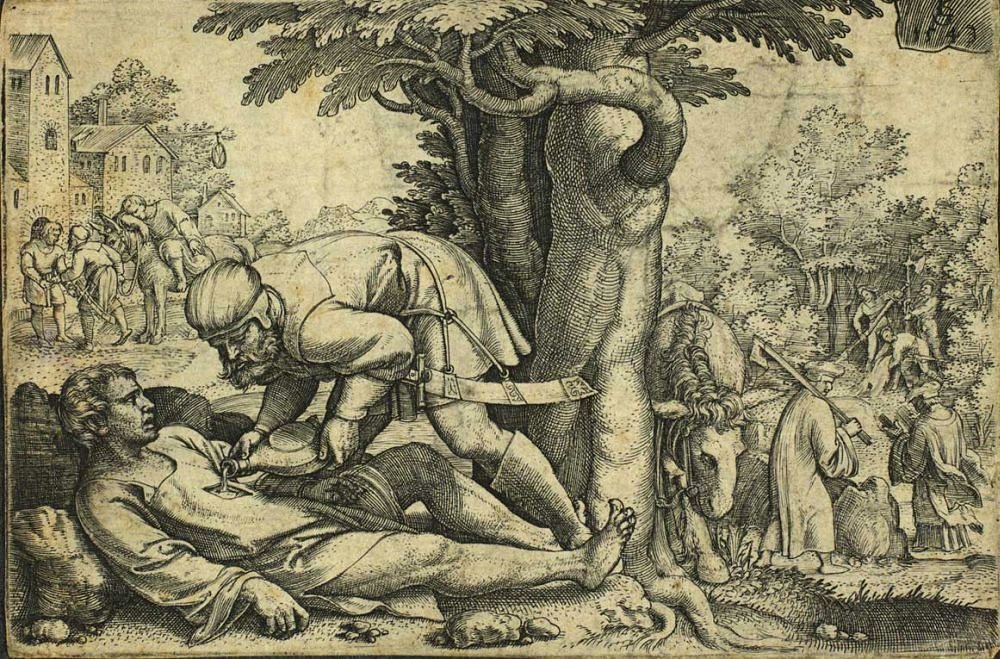 El buen samaritano de Georg Pencz