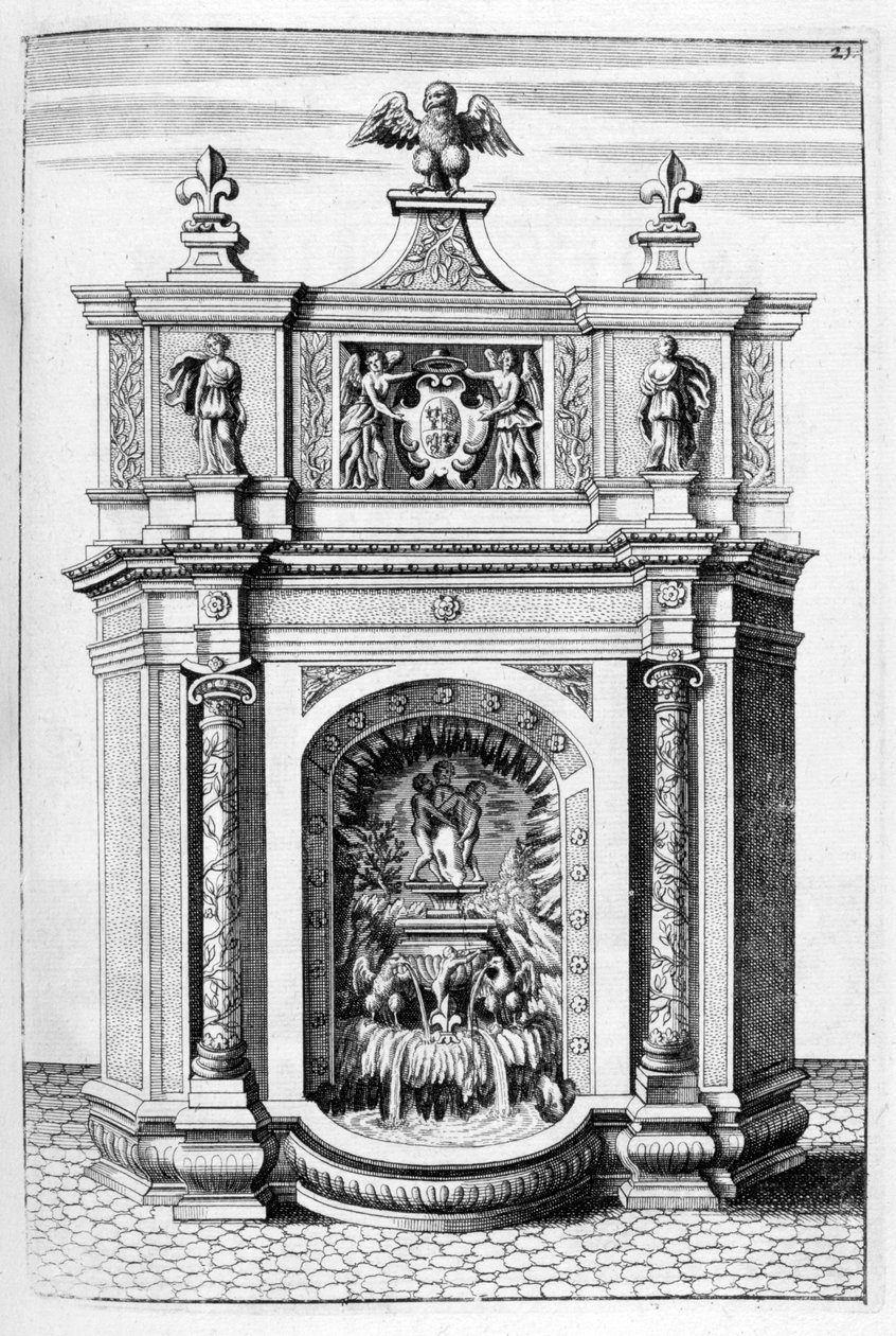 Diseño de fuente, 1664 de Georg Andreas Bockler