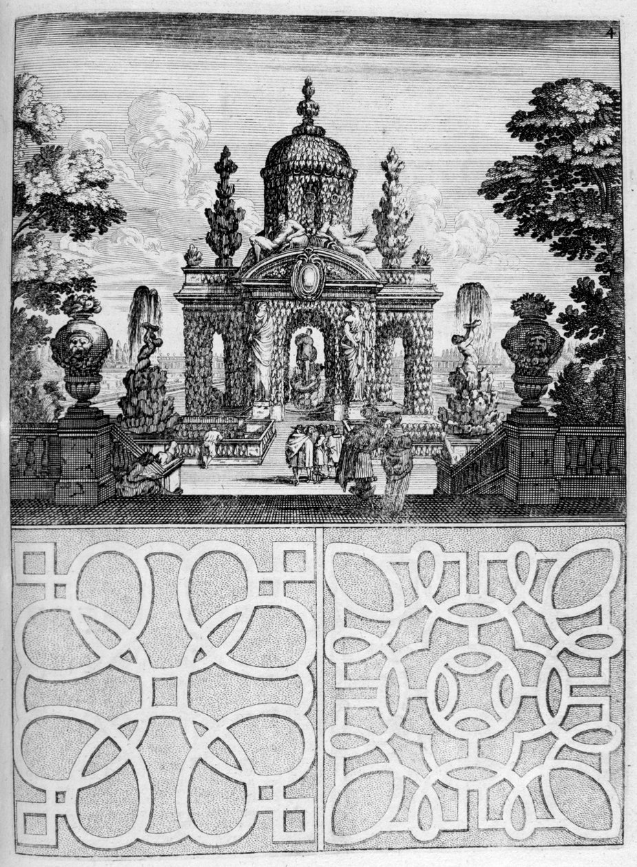 Diseño de casa y jardín, 1664 de Georg Andreas Bockler