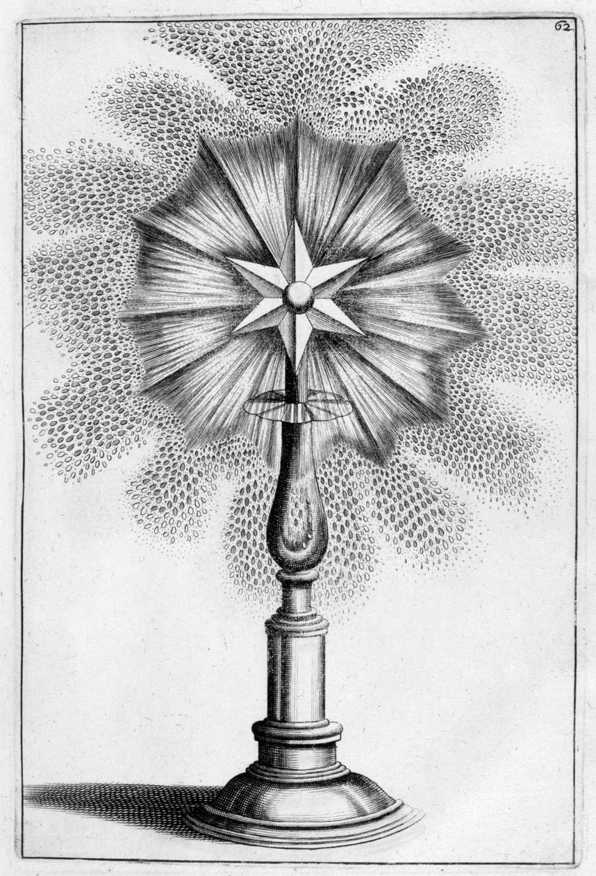 Diseño de fuente ornamental en forma de estrella, 1664 de Georg Andreas Bockler
