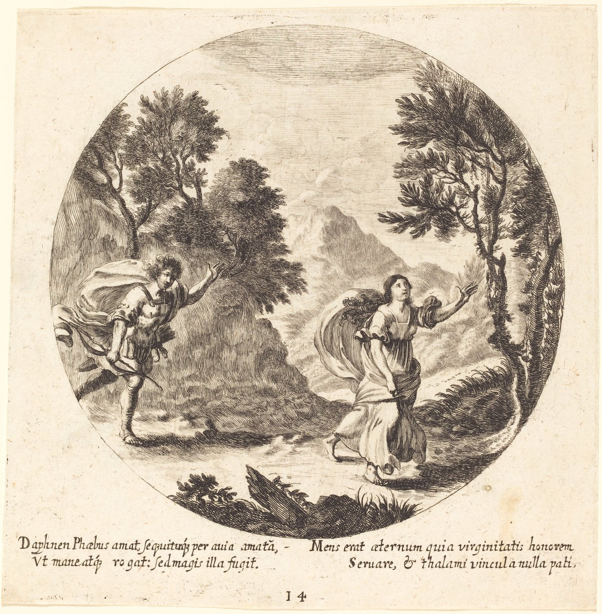 Apolo y Dafne de Georg Andreas Wolfgang the Elder