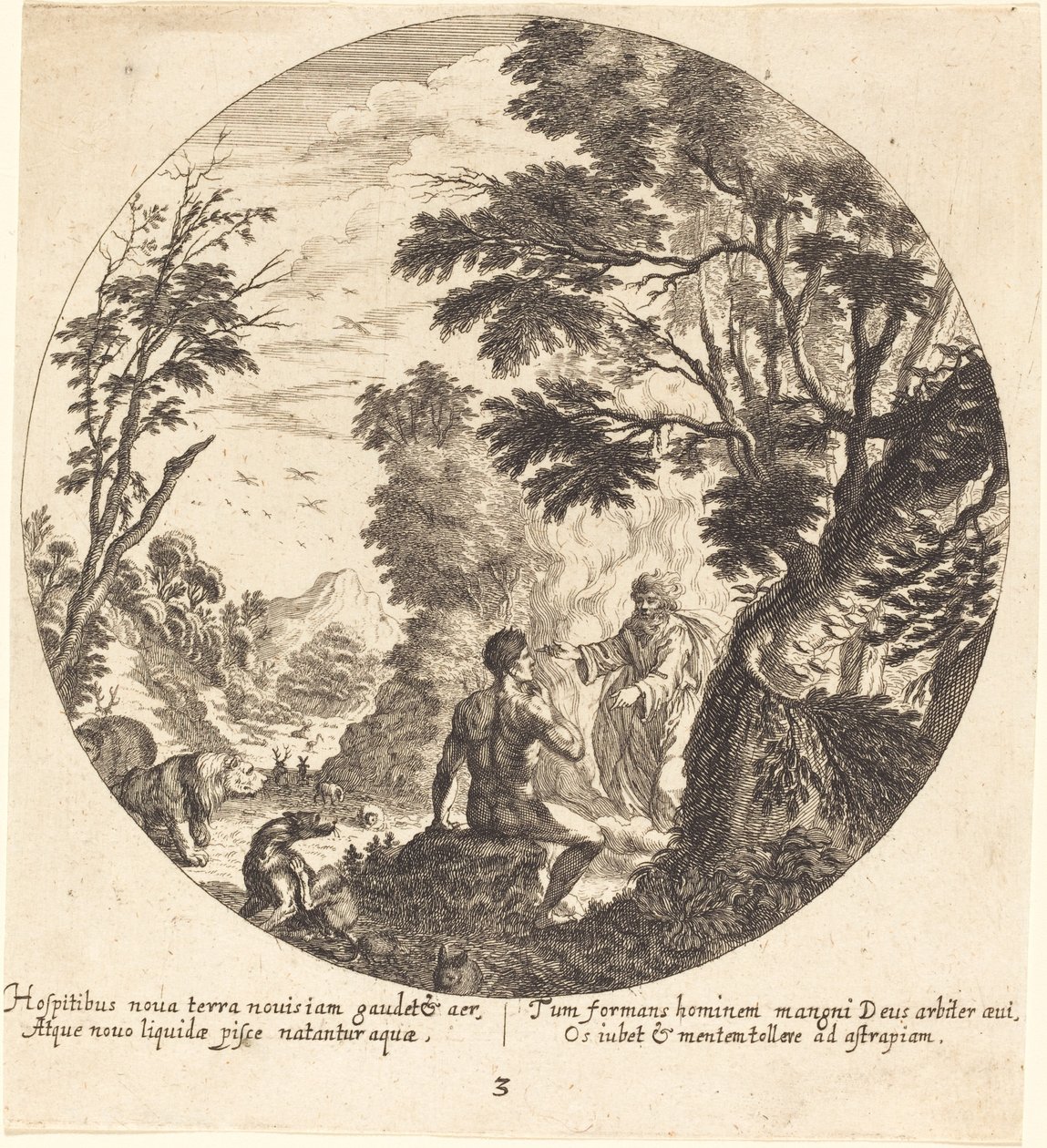 Dios Creando al Hombre de Georg Andreas Wolfgang the Elder