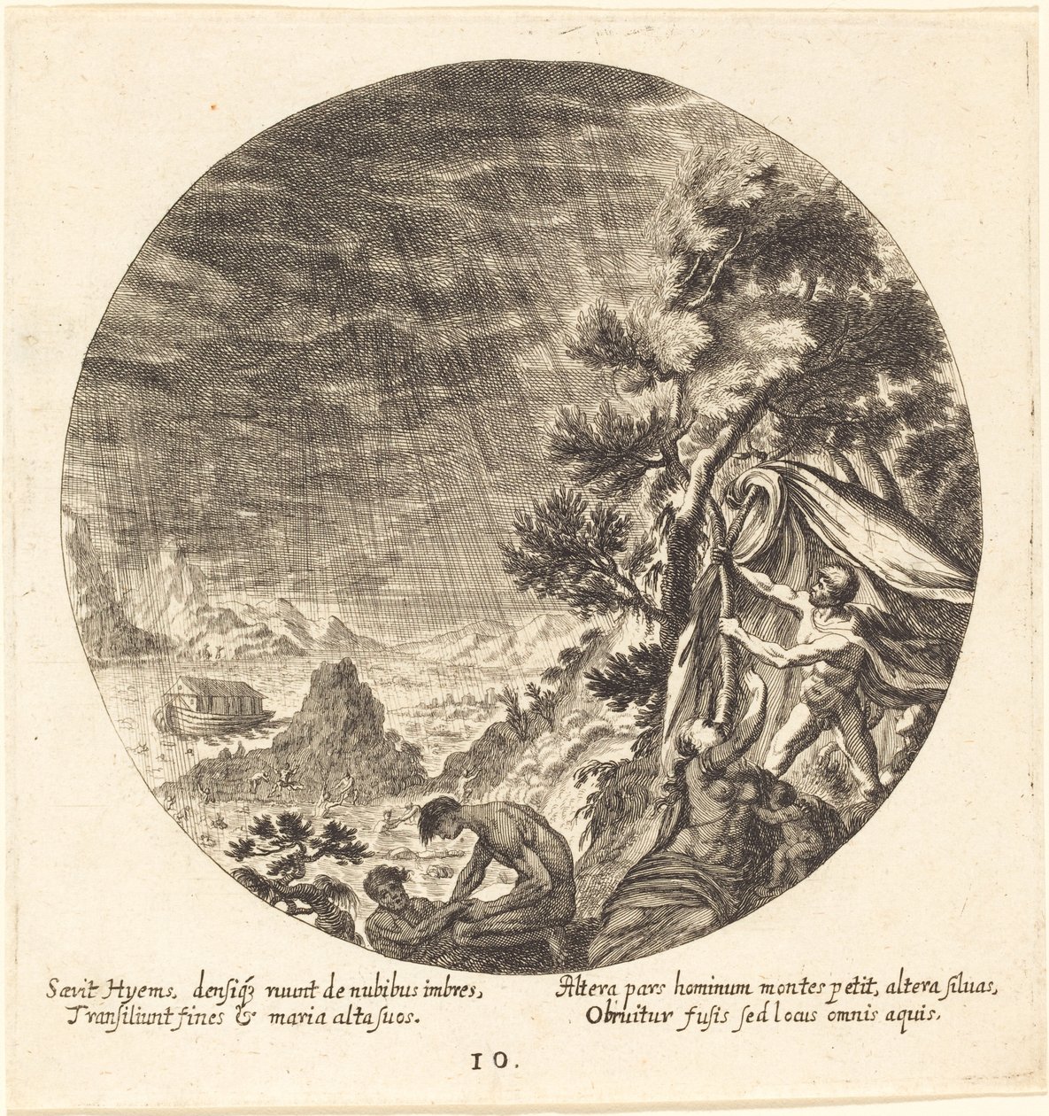 El diluvio de Georg Andreas Wolfgang the Elder