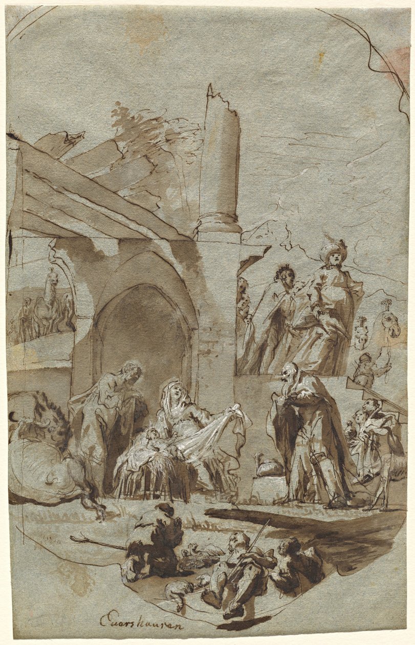 La adoración de los magos de Georg Anton Urlaub