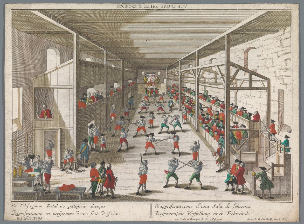 Pelea de caballeros
Olimpische Ritter-Gefecht (título en el objeto)
Rómulo y Remo (título de la serie) de Georg Balthasar Probst