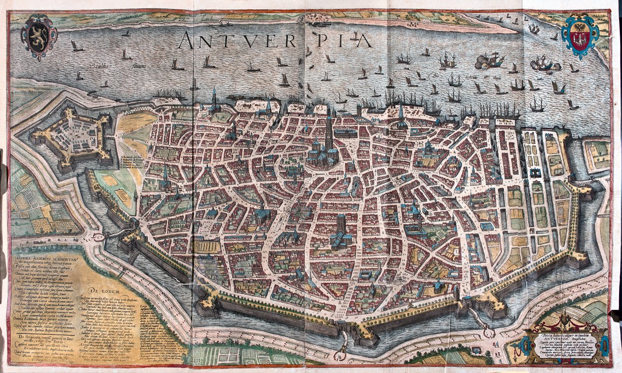 Anversa, Bélgica - en "Civitates Orbis Terrarum" de Georg Braun, Colonia 1617 de Georg Braun