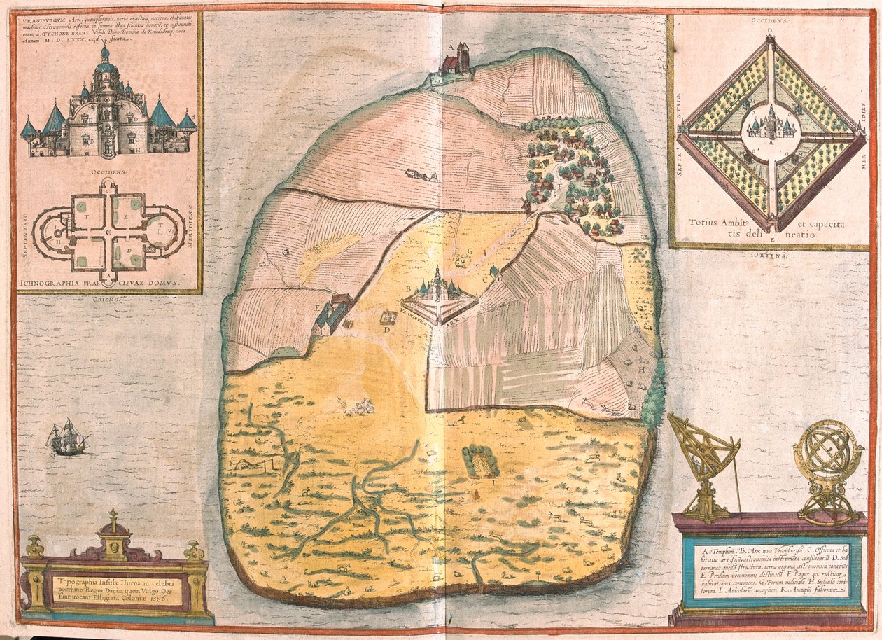 Dinamarca - en "Civitates Orbis Terrarum" de Georg Braun, Colonia 1617 de Georg Braun