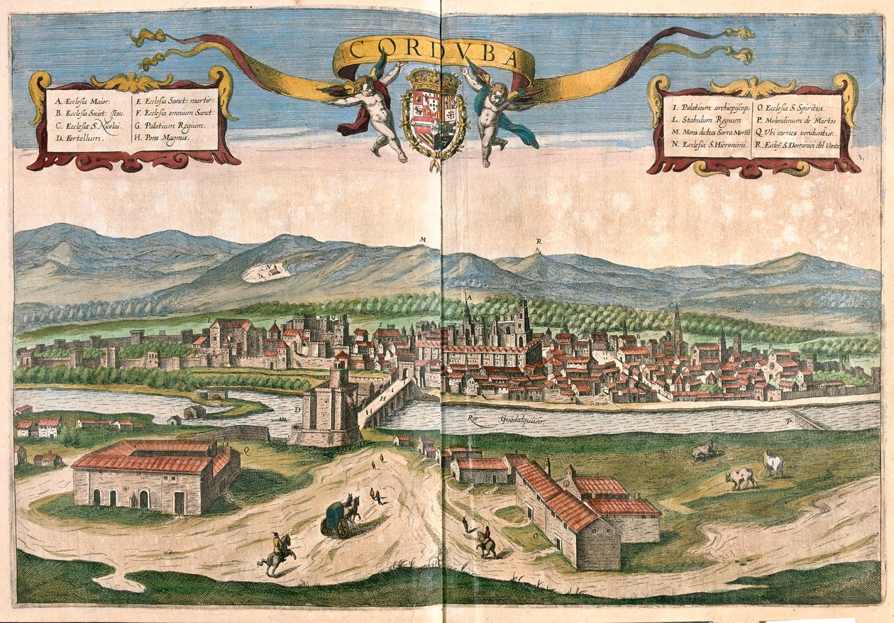 Fontainebleau, Francia - en "Civitates Orbis Terrarum" de Georg Braun, Colonia 1617 de Georg Braun