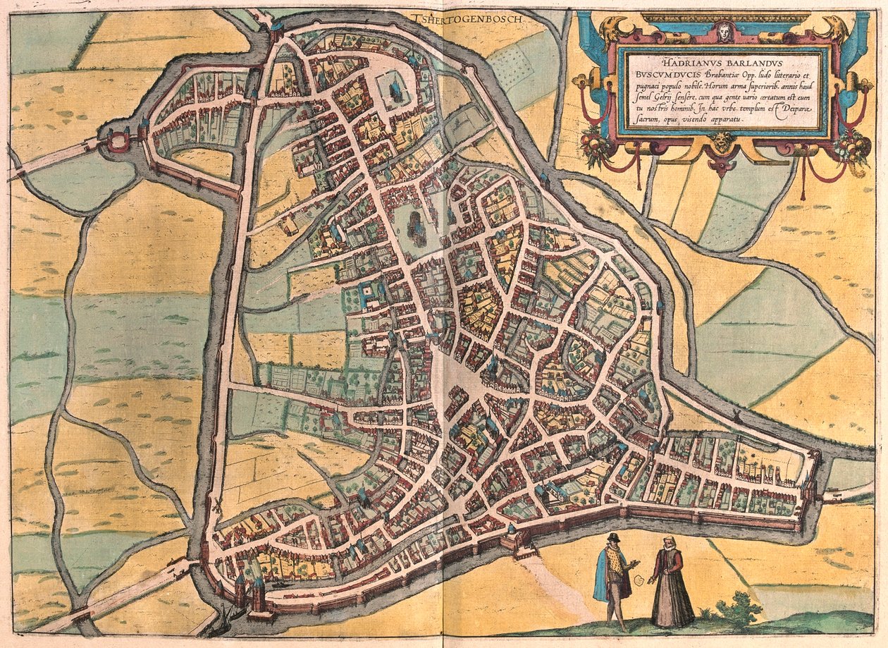 Hertogenbosch, Países Bajos - en "Civitates Orbis Terrarum" de Georg Braun, Colonia 1617 de Georg Braun
