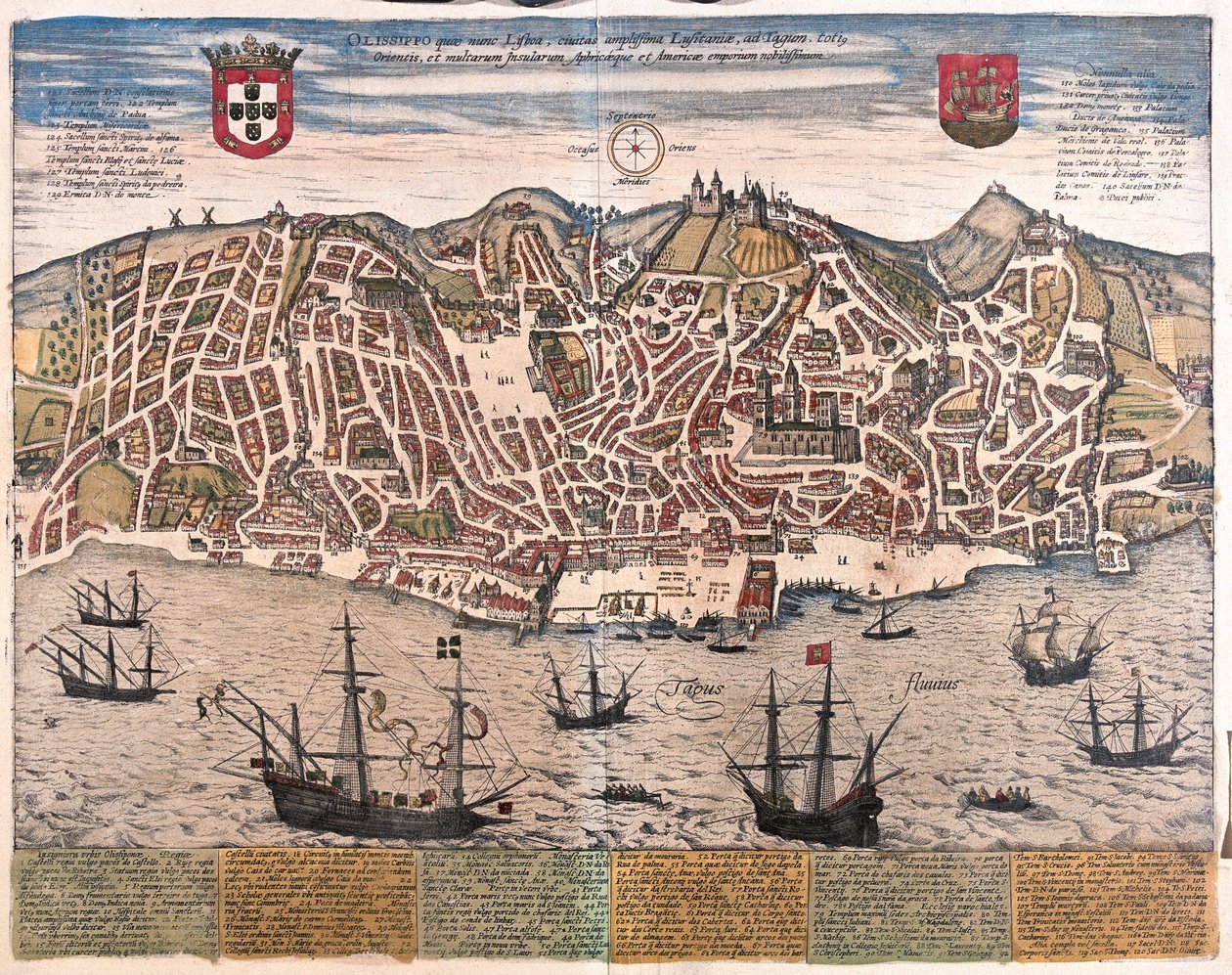 Lisboa, Portugal - en "Civitates Orbis Terrarum" de Georg Braun, Colonia 1617 de Georg Braun