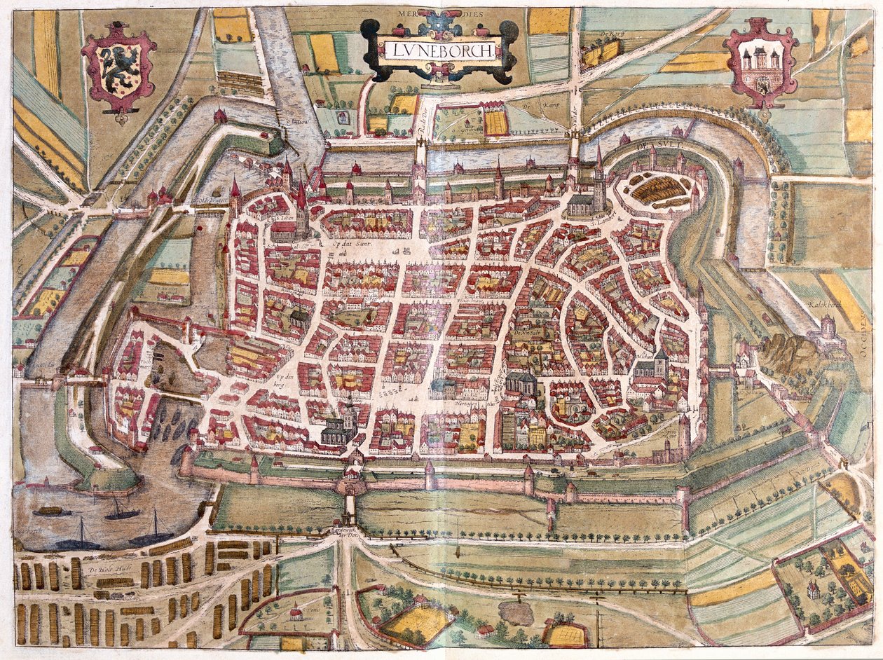 Luneburg, Alemania - en "Civitates Orbis Terrarum" de Georg Braun, Colonia 1617 de Georg Braun