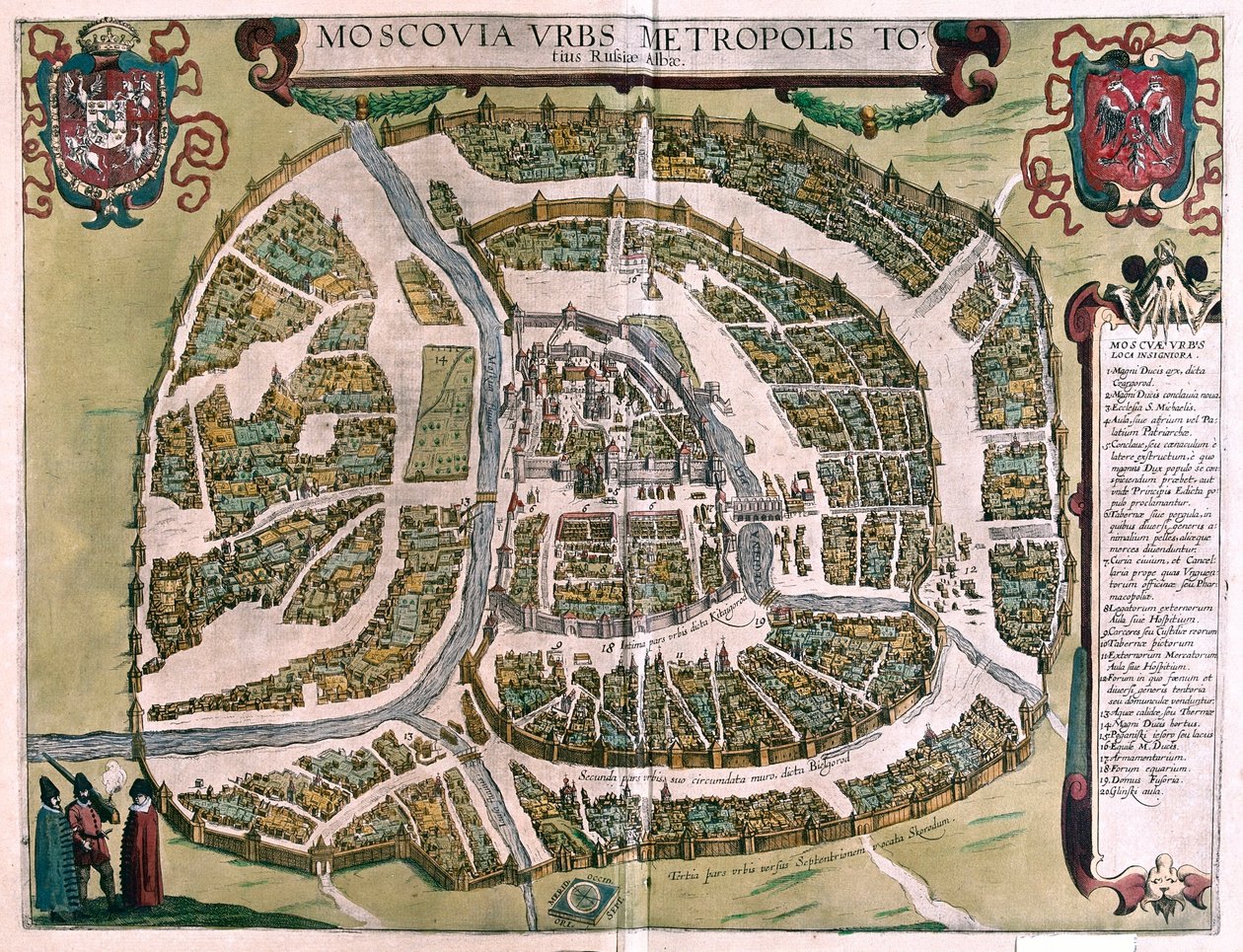 Moscú, Rusia - en "Civitates Orbis Terrarum" de Georg Braun, Colonia 1617 de Georg Braun