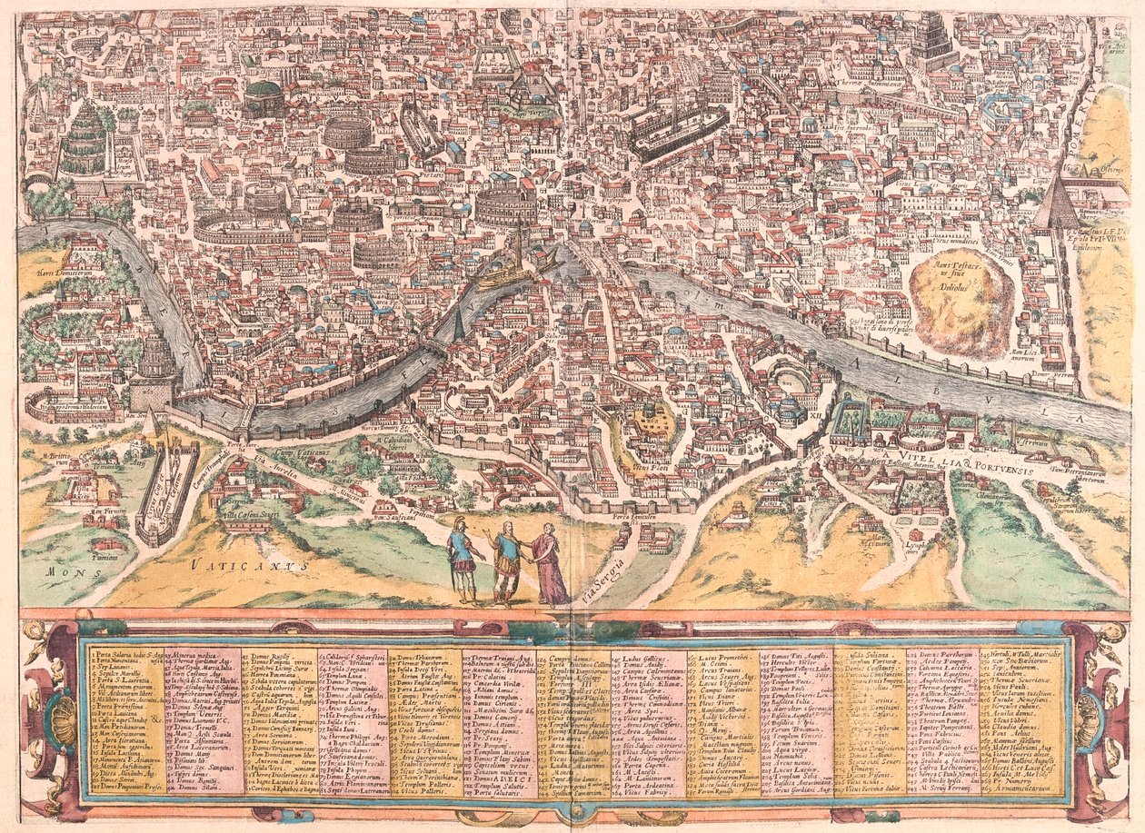 Roma, Italia - en "Civitates Orbis Terrarum" de Georg Braun, Colonia 1617 de Georg Braun