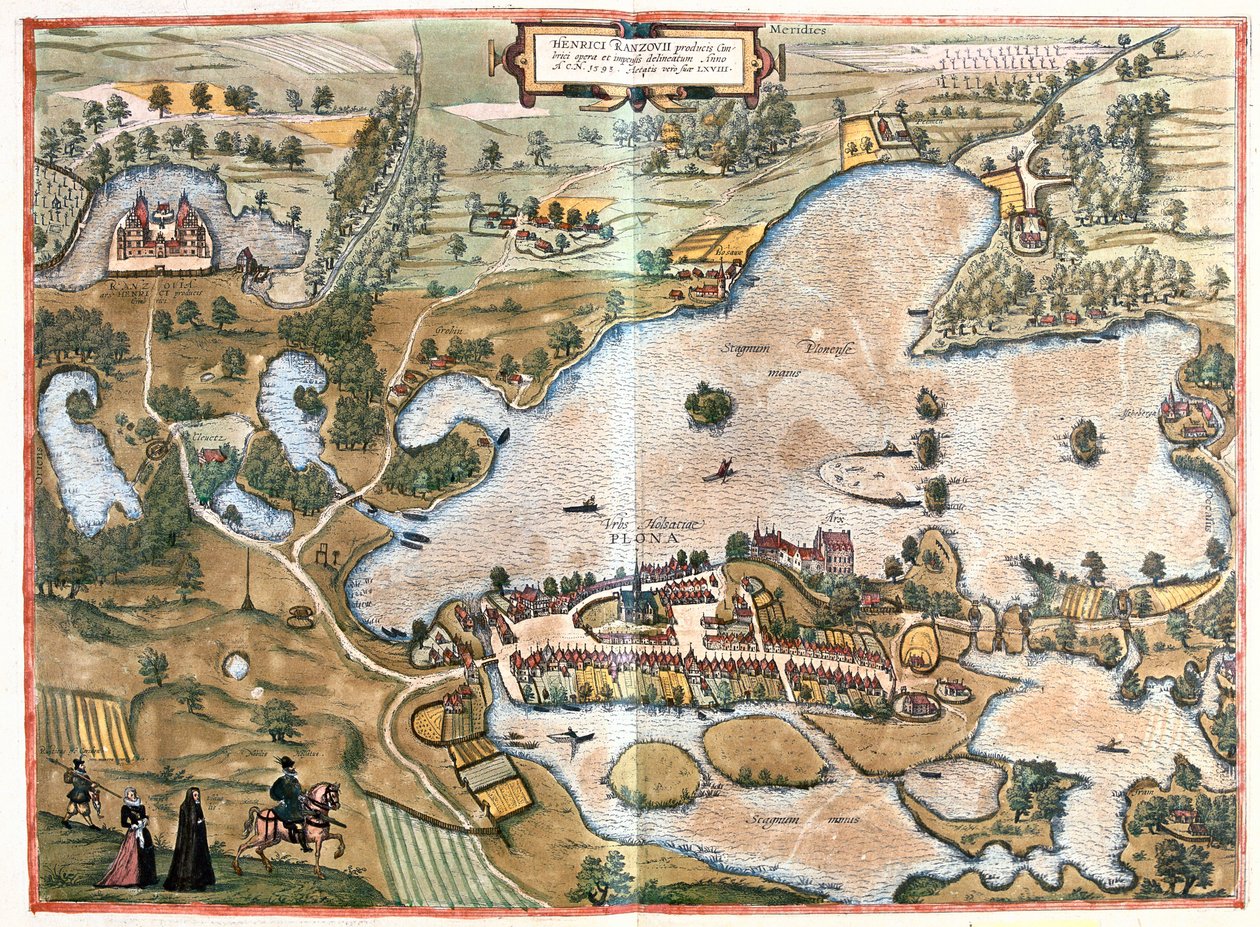 Schleswing, Holstein, Alemania - en "Civitates Orbis Terrarum" de Georg Braun, Colonia 1617 de Georg Braun