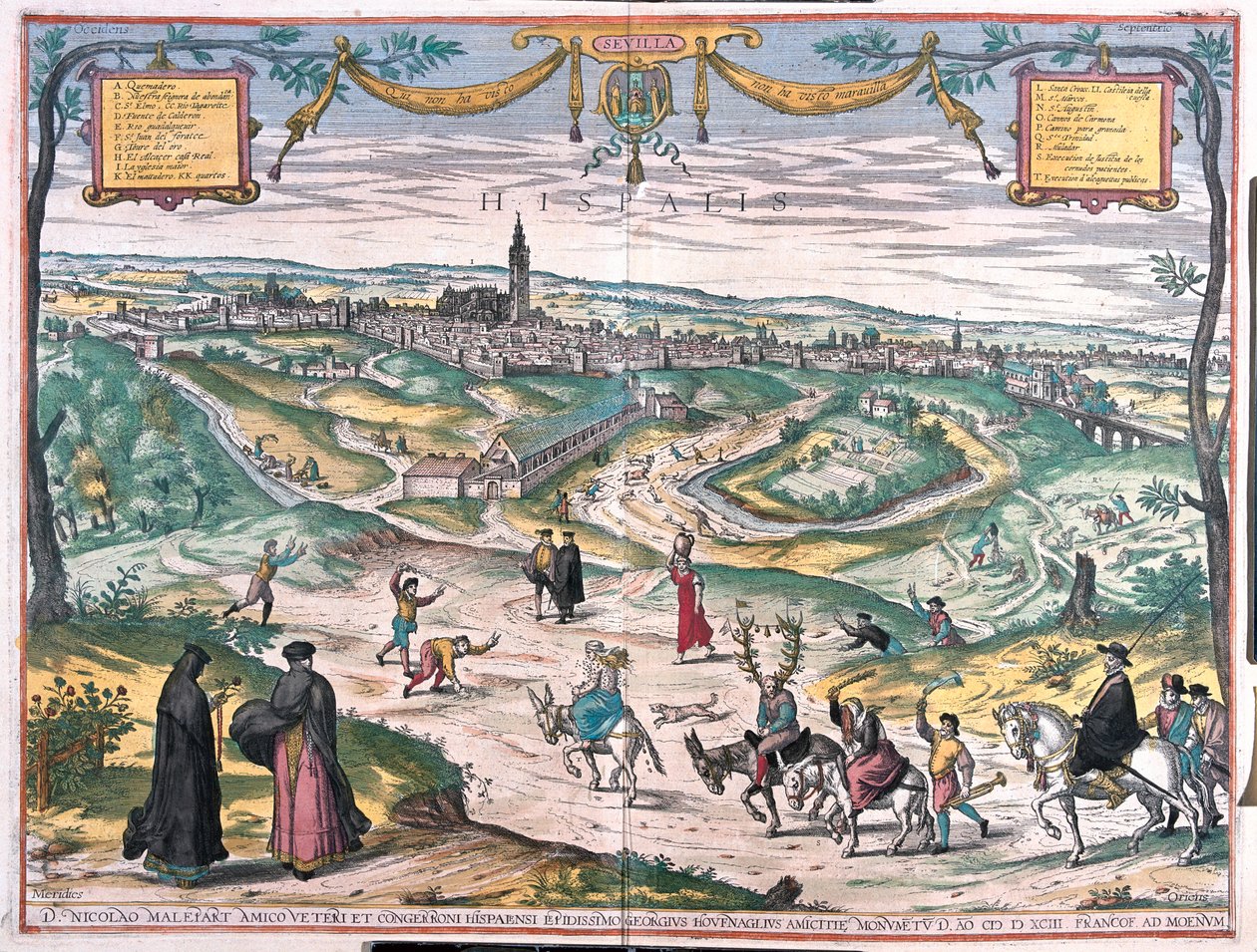 Seviglia, España - en "Civitates Orbis Terrarum" de Georg Braun, Colonia 1617 de Georg Braun