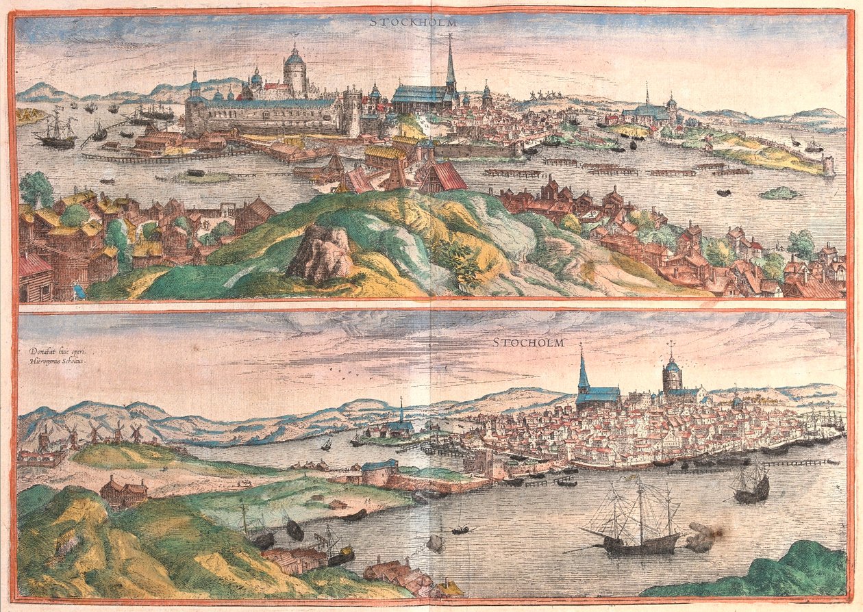 Estocolmo, Suecia - en "Civitates Orbis Terrarum" de Georg Braun, Colonia 1617 de Georg Braun