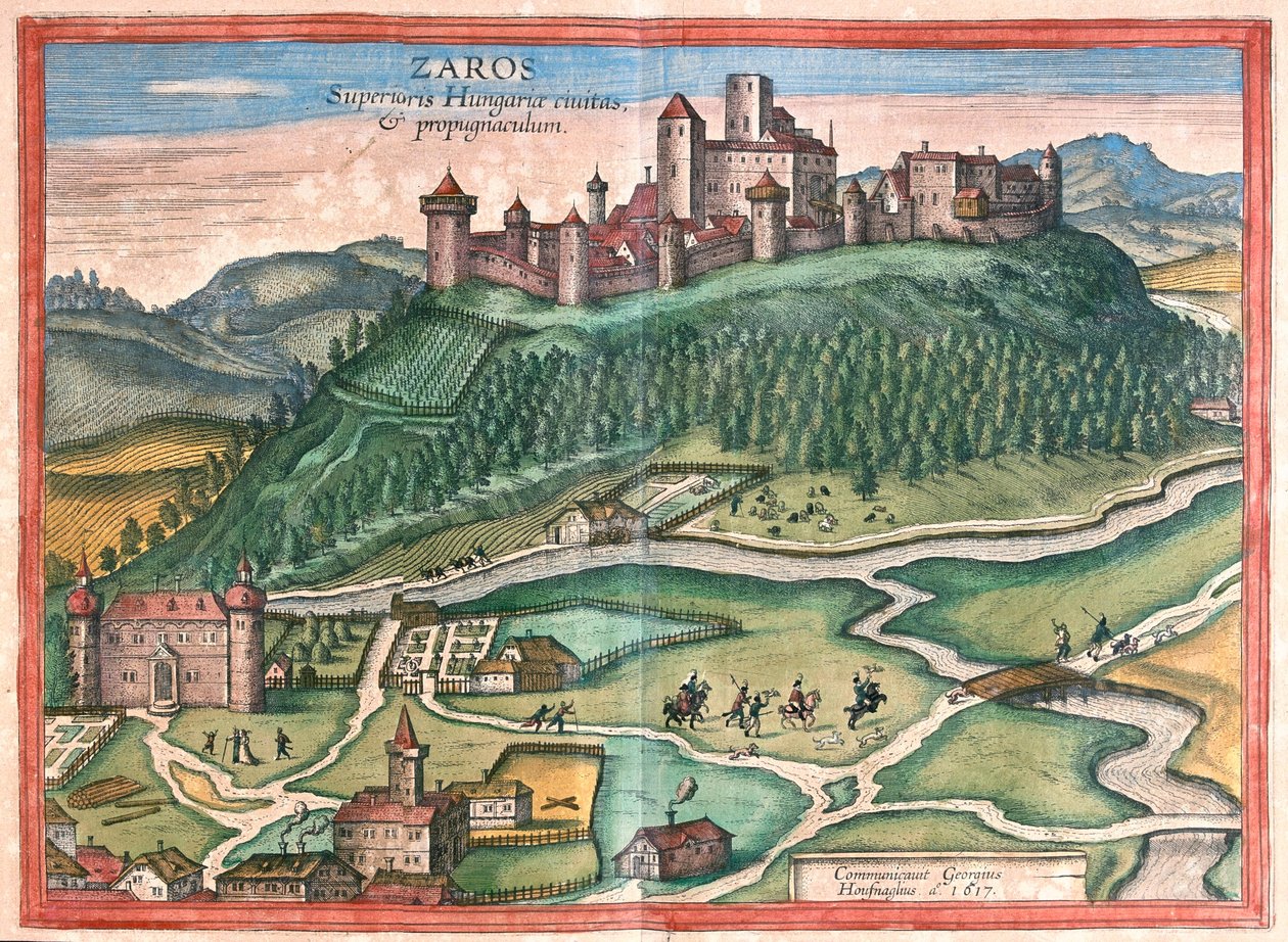 Zaros, Creta - en "Civitates Orbis Terrarum" de Georg Braun, Colonia 1617 de Georg Braun