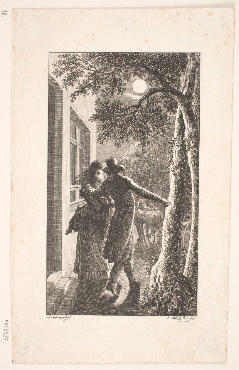 Ilustración con secuestro nocturno de Georg Christian Schule