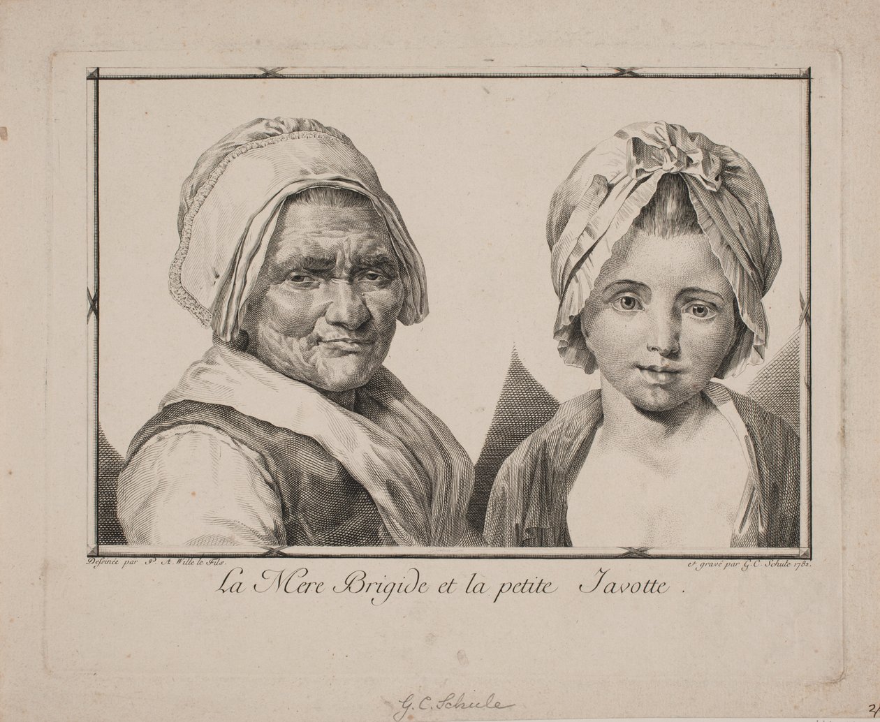 La madre Brigide y la pequeña Javotte de Georg Christian Schule