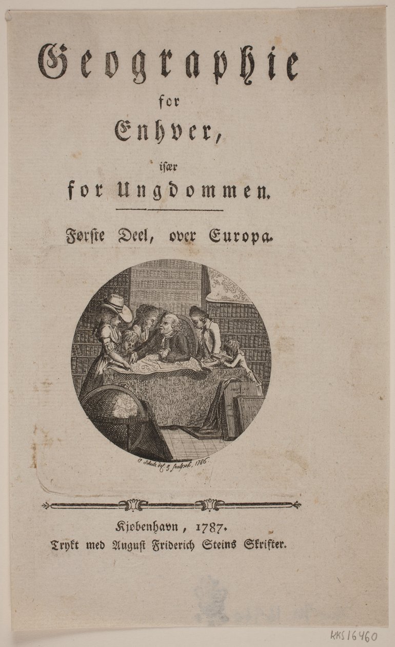 Portada con viñeta para "Geografía para Todos" de Georg Christian Schule