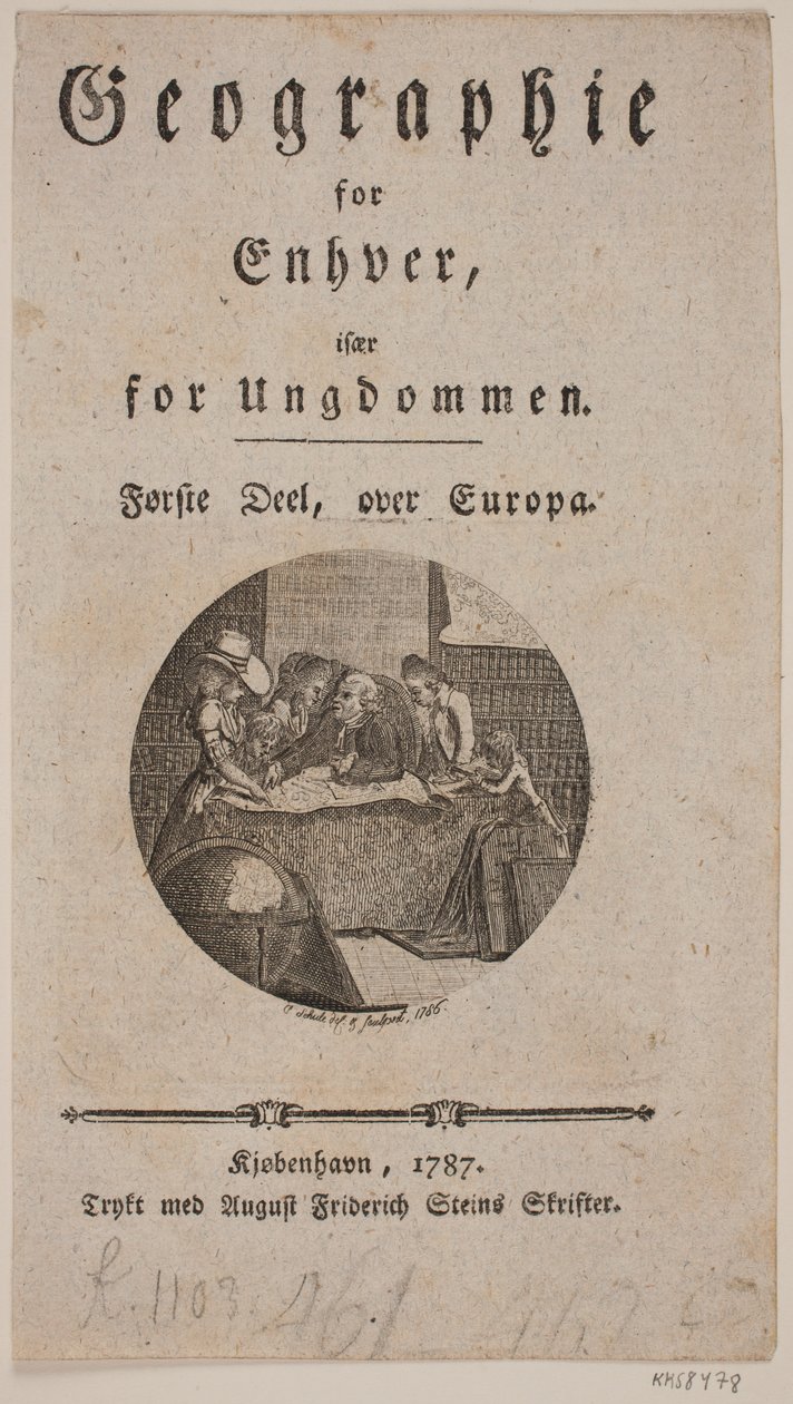 Portada con viñeta para "Geografía para Todos" de Georg Christian Schule