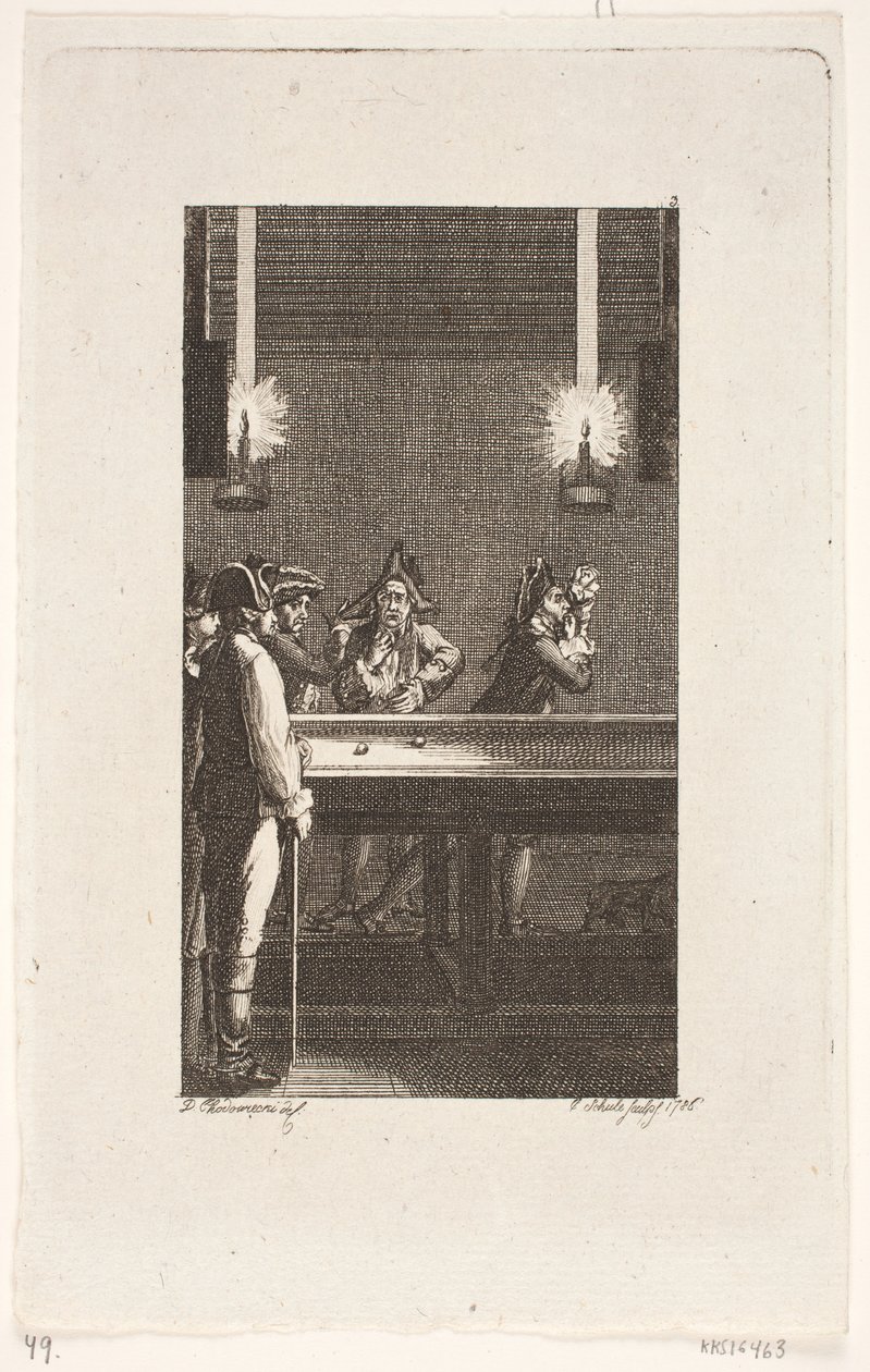 Viñeta de título para Smollett "Las aventuras de Peregrine Pickle" de Georg Christian Schule