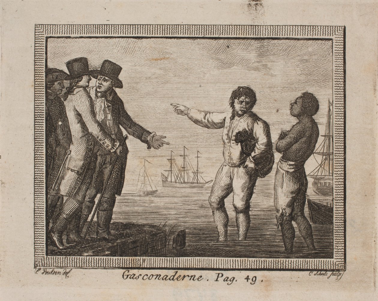 Viñeta para "Obras completas" de J. H. Wessel de Georg Christian Schule