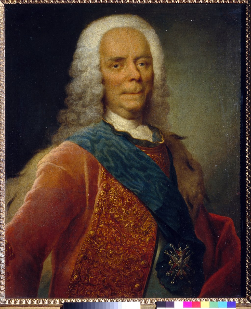 Retrato del Príncipe Vasili Vladimirovich Dolgorukov (1667-1746) de Georg Christoph Grooth