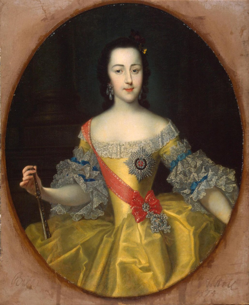 Retrato de la Gran Duquesa Catalina Alexéievna de Georg Cristoph Grooth