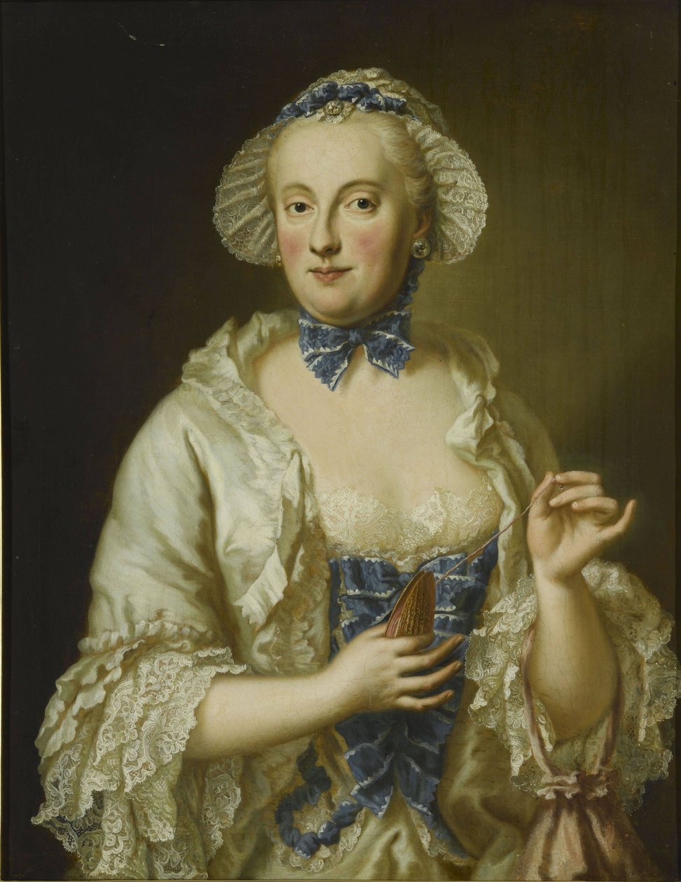 Francés: Marie-Anne-Sophie de Saxe, princesse électrice de Bavière (1728-1797) Retrato de María Ana Sofía de Sajonia, electa de Baviera (1728-1797) de Georg Desmarees