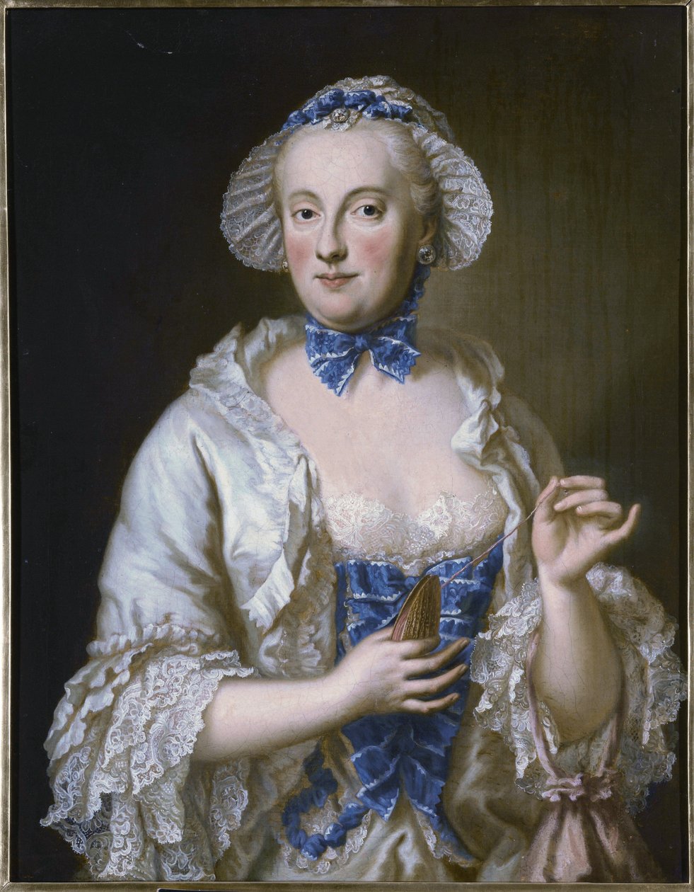 Francés: Marie-Anne-Sophie de Saxe, princesse électrice de Bavière (1728-1797) Retrato de María Ana Sofía de Sajonia, electa de Baviera (1728-1797) de Georg Desmarees