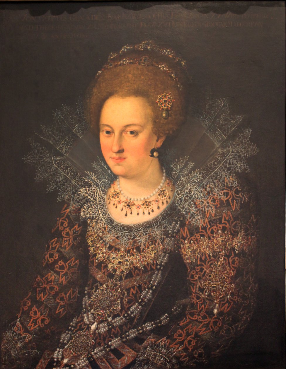 Alemán: Retrato Barbara Sophia von Brandenburg Retrato Barbara Sophie of Brandenburg de Georg Donauer