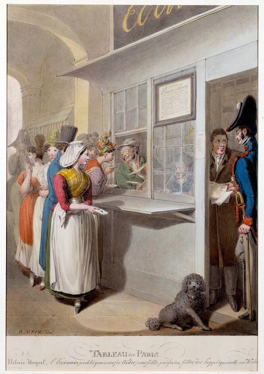El escritor público del Palacio Real de Georg Emanuel Opitz