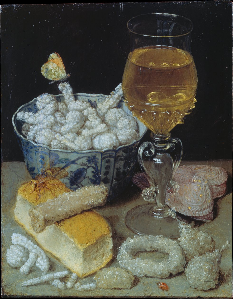 Naturaleza muerta con pan y dulces de Georg Flegel