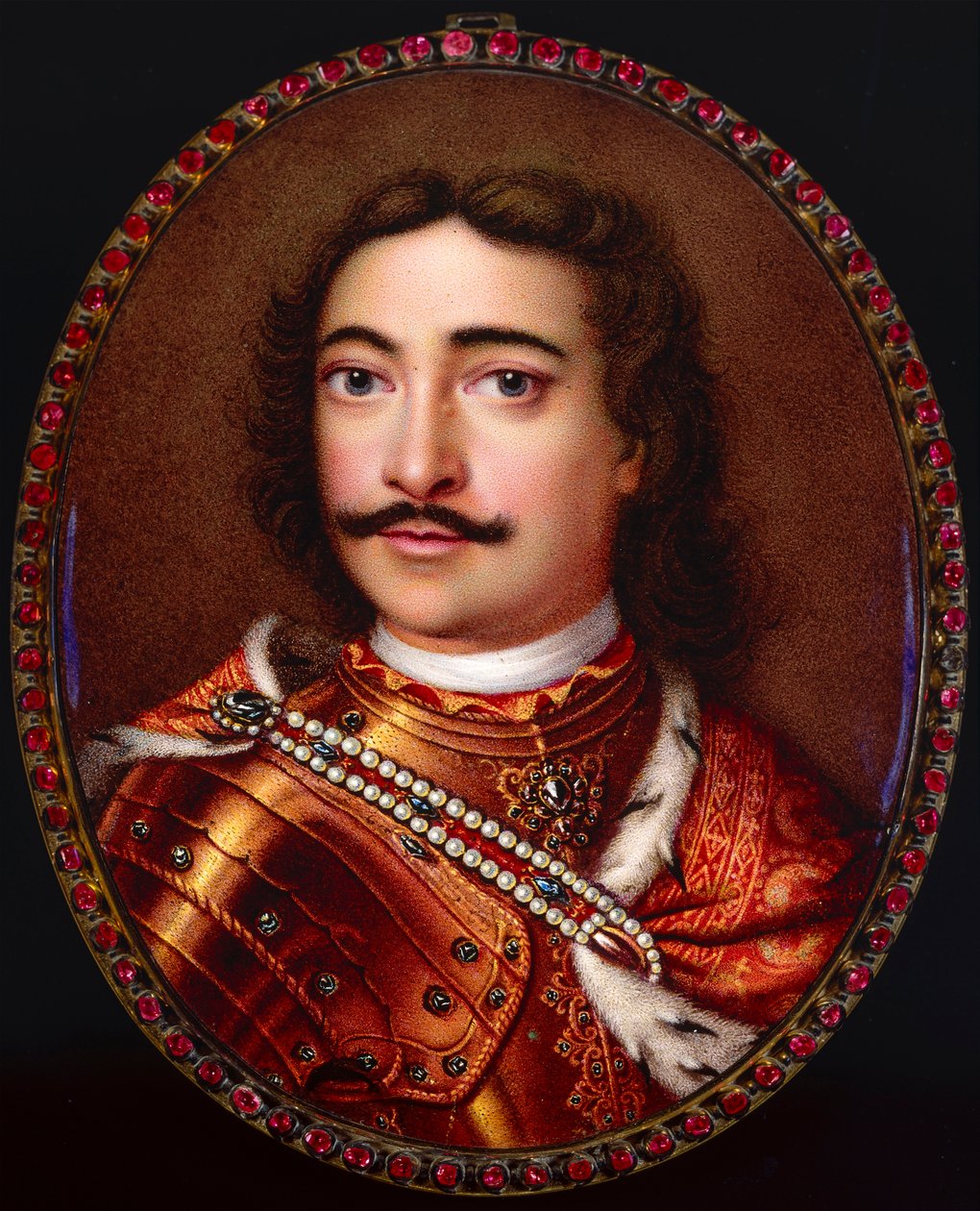 Retrato del Emperador Pedro I el Grande 1672-1725 de Georg Friedrich Dinglinger